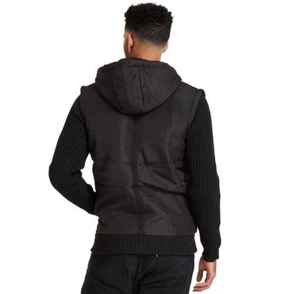 American Stitch Men's Knitted Long Sleeve Hooded Vest Jacket Size Small - Picture 14 of 14